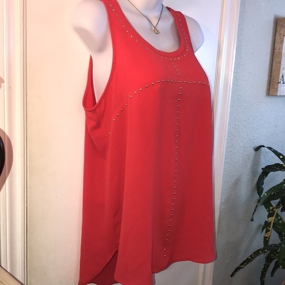 MICHAEL Michael Kors Red Tank Top Size Medium - Picture 4 of 11